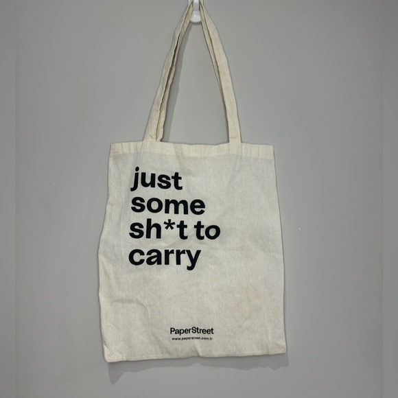 Handbags - Just some sh*t to carry graphic fun tote bag